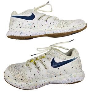 Nike Court Air Zoom Vapor X HC White Speckled Tennis Shoes Women's Size 9